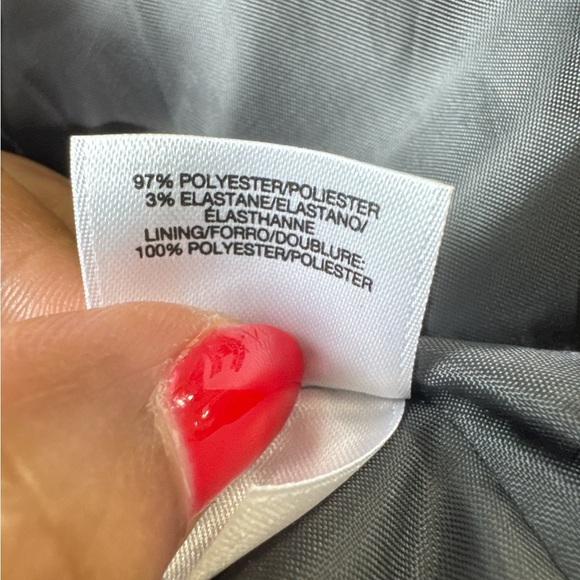 Black Label by Evan Picone Charcoal Gray Tailored Blazer Size 14 - Picture 9 of 9